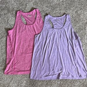 Bundle of 2 Racerback Tank Tops - Pink and Purple